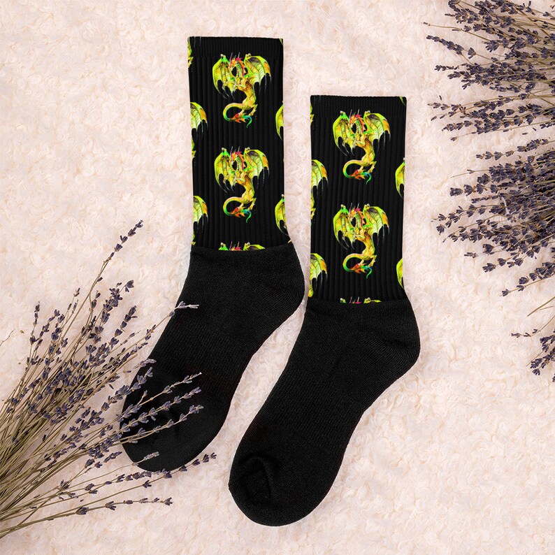 castle socks flaming dragon socks white knight socks Socks royals socks dungeons and dragon socks dragon socks gothic socks