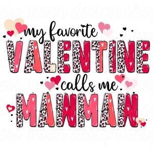 Mi San Valentín favorito me llama MAWMAW png Descarga digital Archivo de descarga instantánea