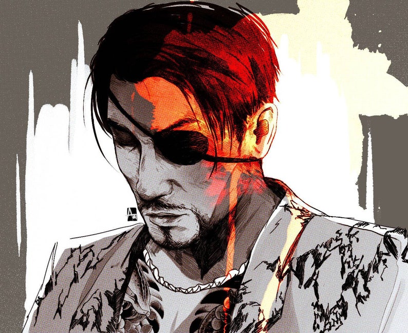 Goro Majima art print 4x6 image 1.