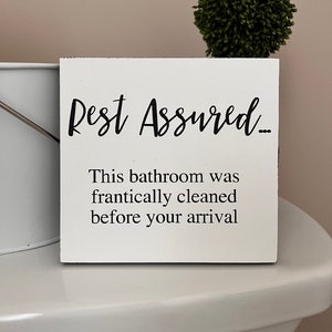 Clean bathroom sign | funny bathroom sign | bathroom humor | black and white