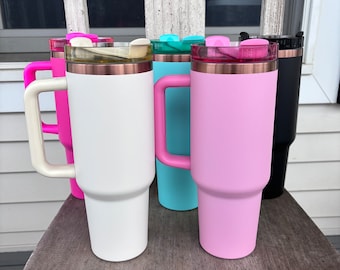 Gepersonaliseerde koperen 40oz beker met handvat
