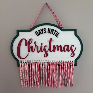 Christmas Candy Cane Countdown