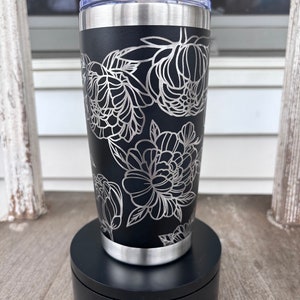 Peony 20oz Engraved Tumbler