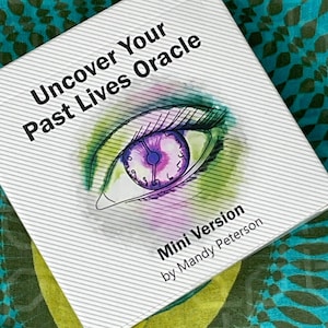 Authentique mini-Oracle Découvrez vos vies antérieures avec boîte dans une boîte et couleur plus vive