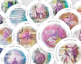Mini Uncover Your Past Lives Oracle Cards and Manual - US Shipping Includes Tariffs