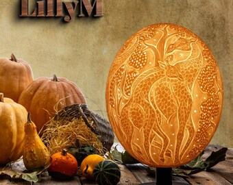 Geschnitzte Straussenei Etsy