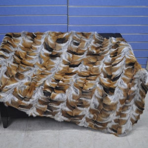 Luxus Red Fox Pelz werfen echte Rotfuchs Pelz Decke / Bettdecke