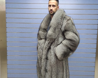 Ice blue mink coat mens clearance