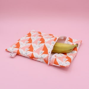 Pochette à goûter, sachet à encas, enfant ou adulte, zéro déchet, lavable