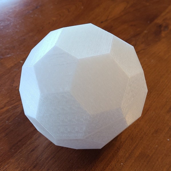 3D Printed Truncated Icosahedron Archimedean Solid