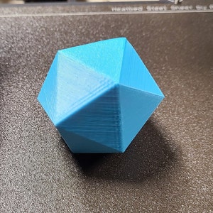 3D Gedruckter Ikosaeder Platonischer Körper