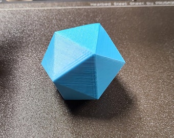 3D Printed Icosahedron Platonic Solid