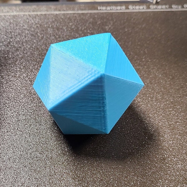 3D Printed Icosahedron Platonic Solid