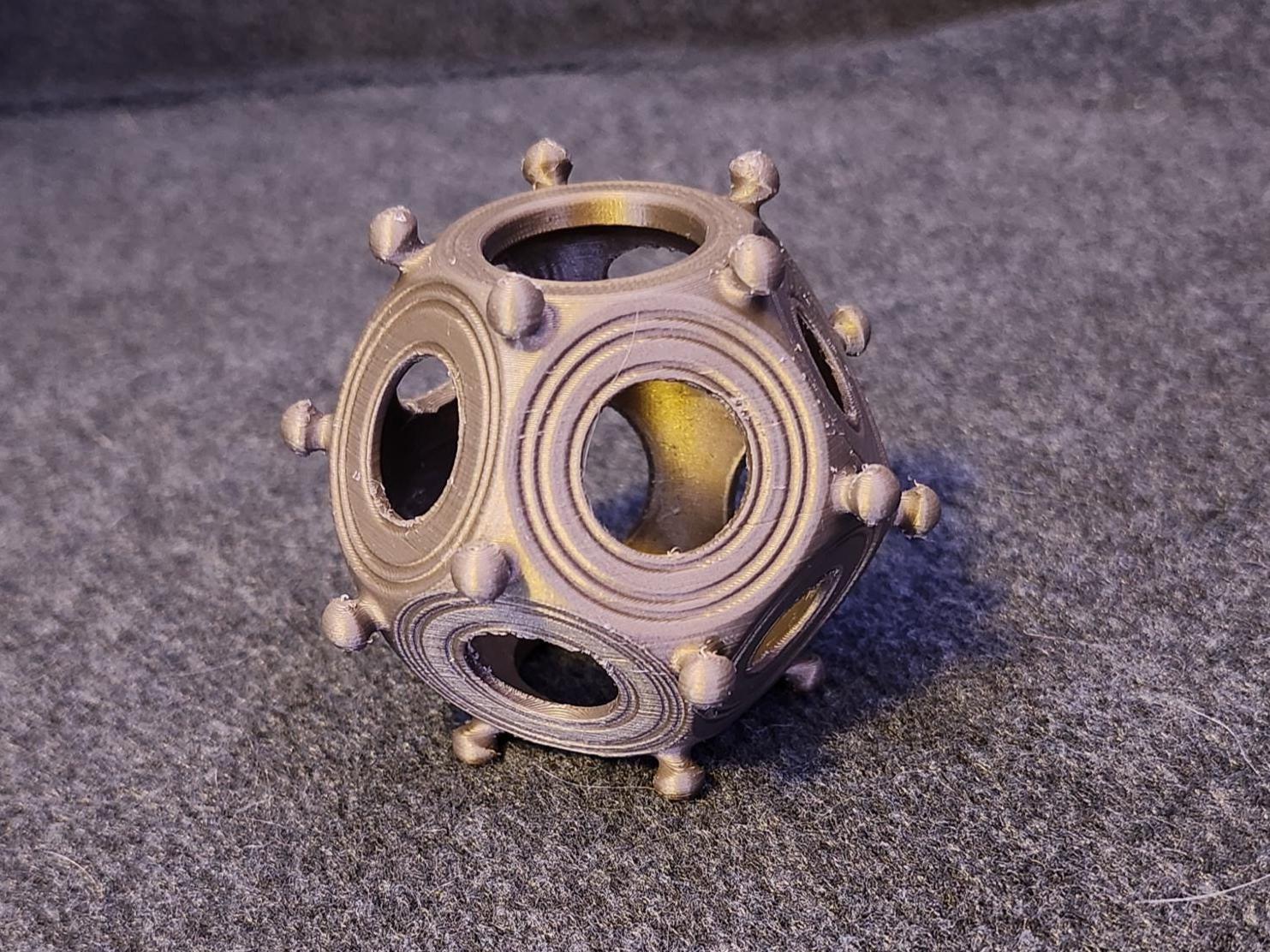 3Dプリントされたローマ十二面体 - Etsy 日本