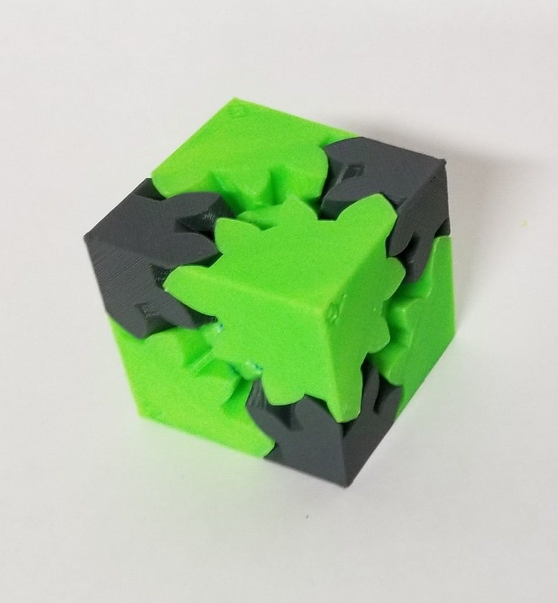 3D Printed Gear Cube Coarse Tooth Etsy Canada