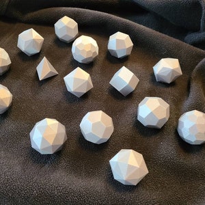 3D Printed Catalan Solids - Medium