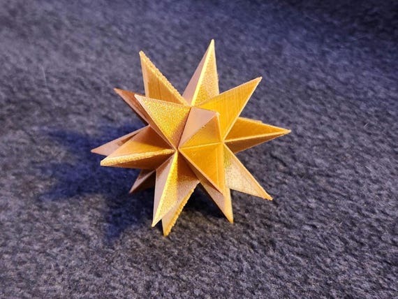 3Dプリントされた「大星型十二面体」多面体星型 - Etsy 日本
