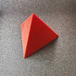 3D Printed Tetrahedron Platonic Solid