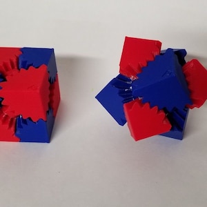 3D Printed Gear Cube - Fine Tooth - Etsy