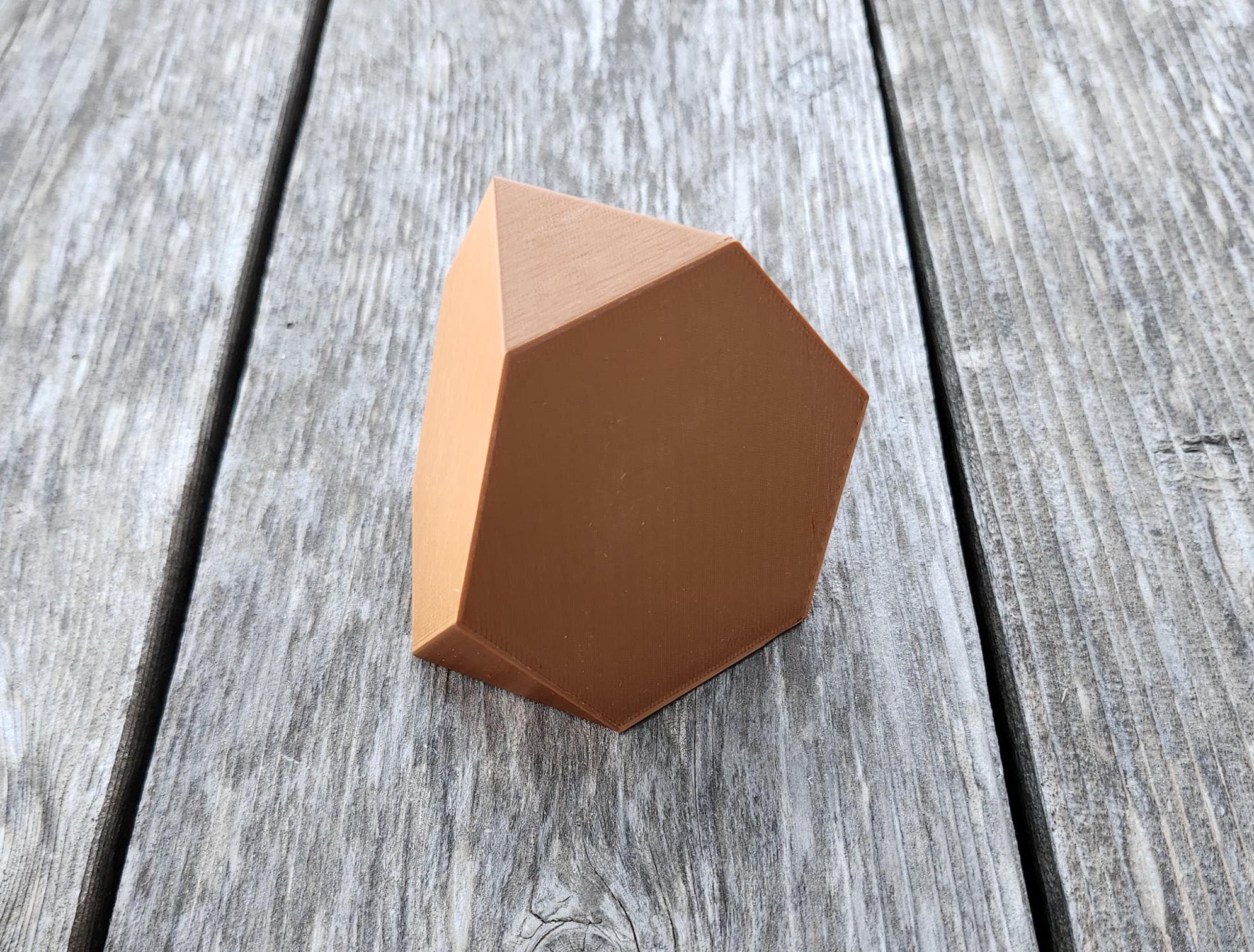 3D Printed Truncated Tetrahedron Archimedean Solid - Small