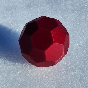 3D Printed Truncated Icosahedron Archimedean Solid