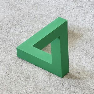 3D-Printed Penrose Triangle Escher Illusion