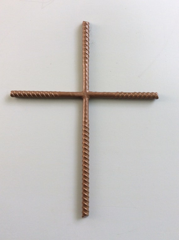 Rugged Cross made of rebar steel Etsy