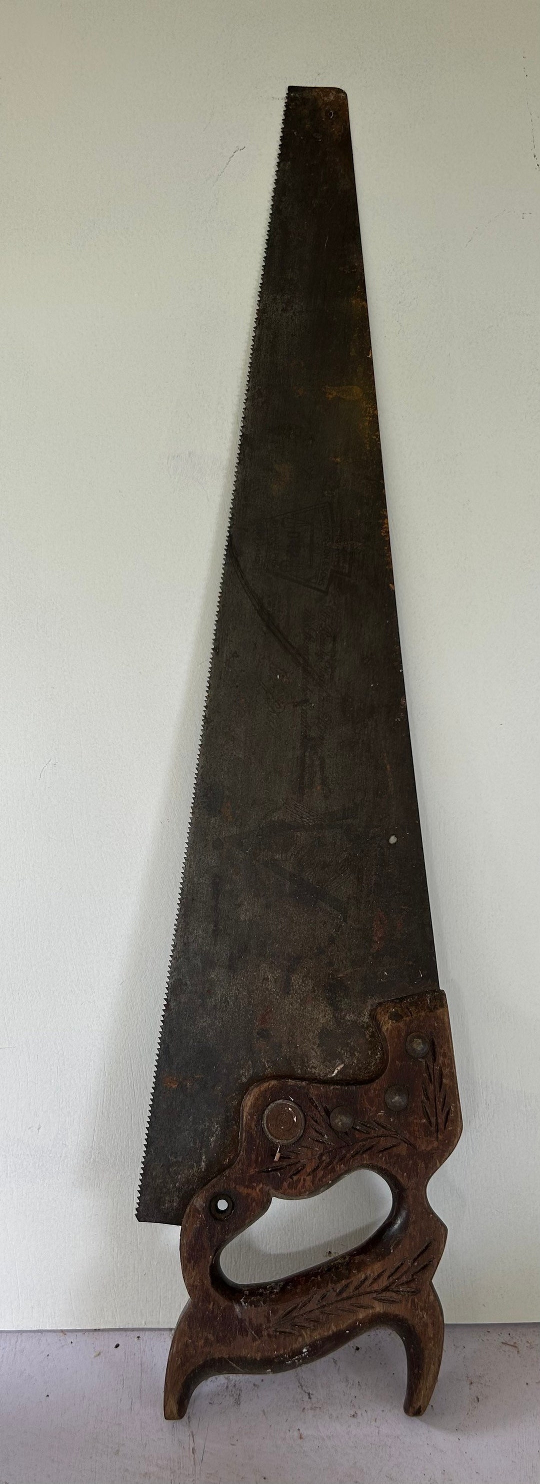 Hand Saw With Wheat Pattern, EC Adkins and Company - Etsy