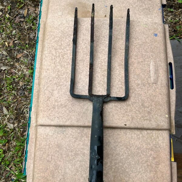 Antique Garden Fork Etsy