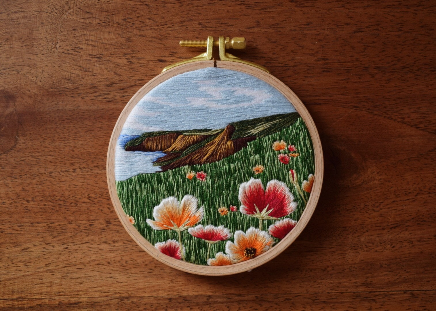 Landscape Embroidery Pattern & Guide Embroidery Pattern Flowers PDF