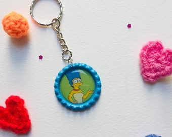 Marge Simpson, the Simpsons keyring, fan gift, stocking fillers