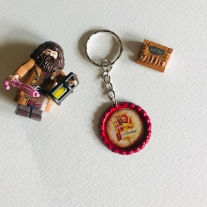 Witch/wizard house Keyring, HP fan gift, movie fan keychain, wizard house