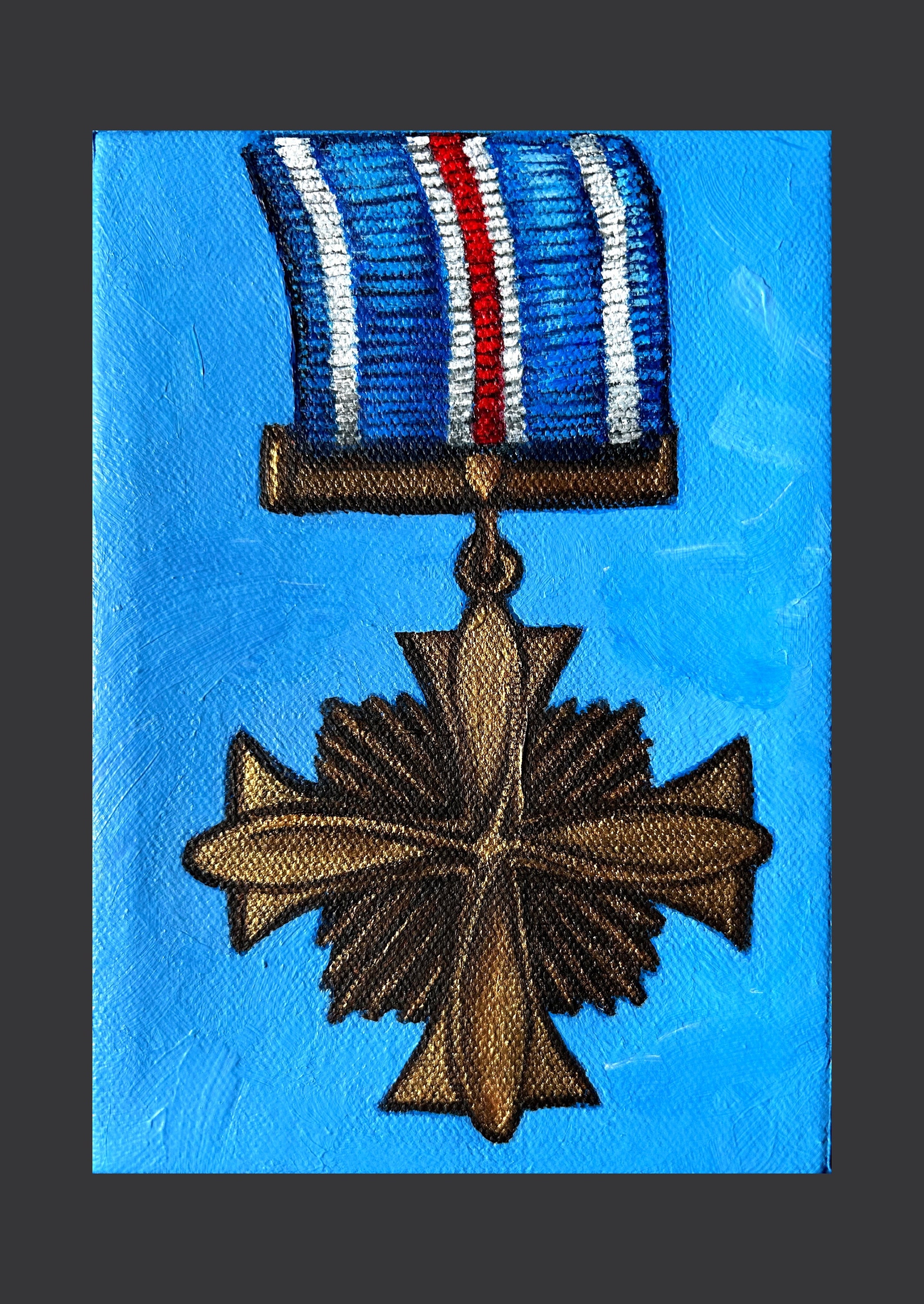 Medaglia Militare Replica Distinguished Service Cross (DSC) Britannica - Con Nastro - Esercito Royal Navy WW2