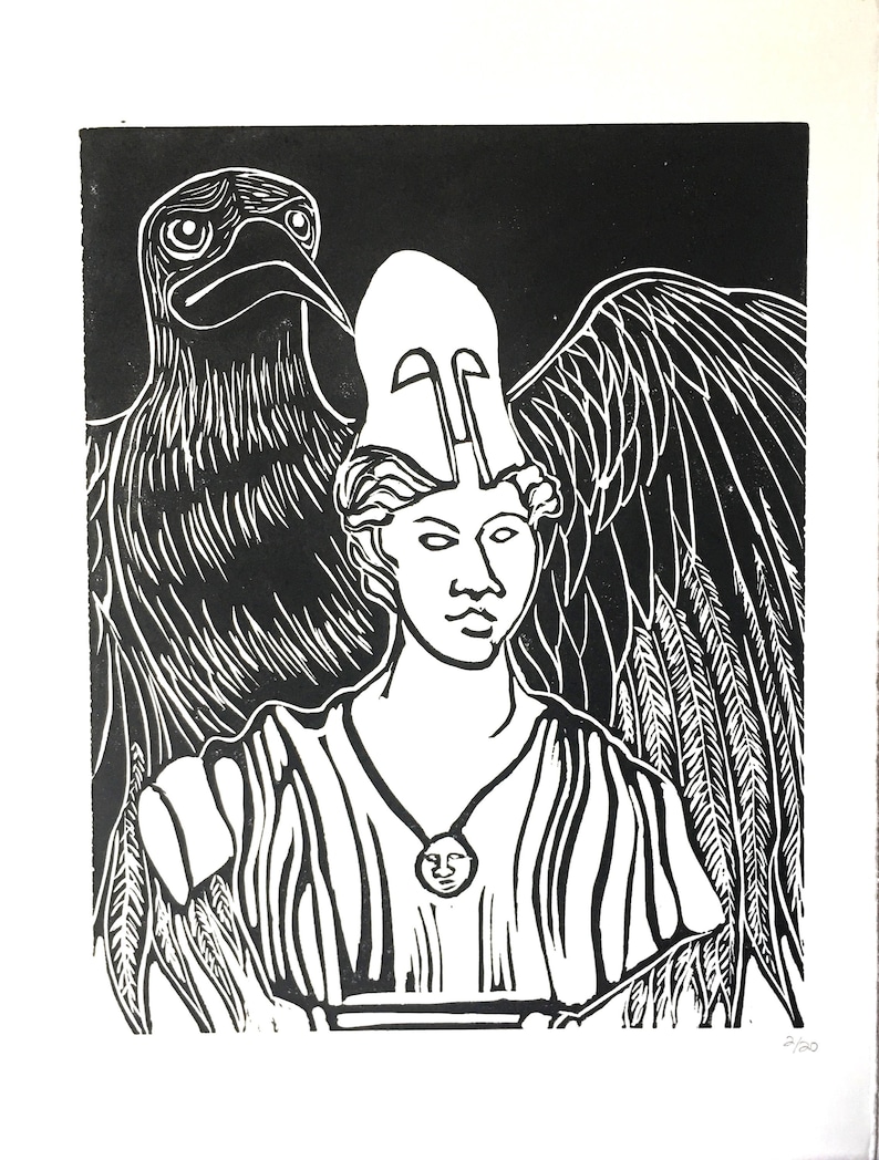 Pallid Bust of Pallas the Raven Etsy