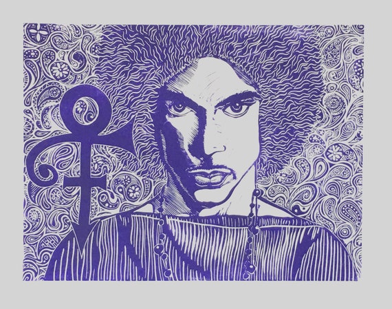 P Cubed Prince Tribute Print Etsy
