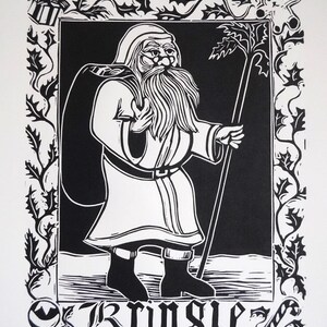 Kringle (Linocut)