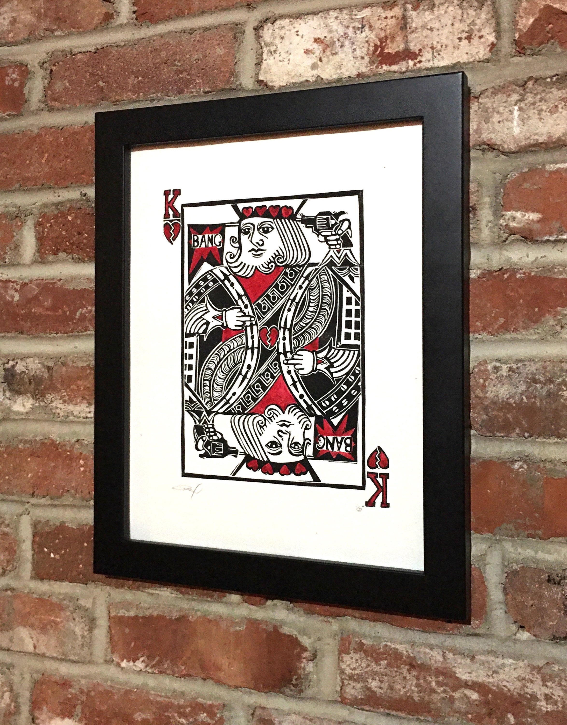 Suicide King (king of [broken] Hearts) - Etsy