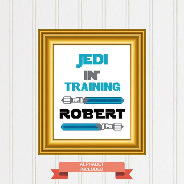 Baby Cross Stitch Pattern Baby Star Wars Baby Jedi Star Wars chart Star Wars Chart Jedi Cross Chart Baby chart Nursery cross stitch#09-011