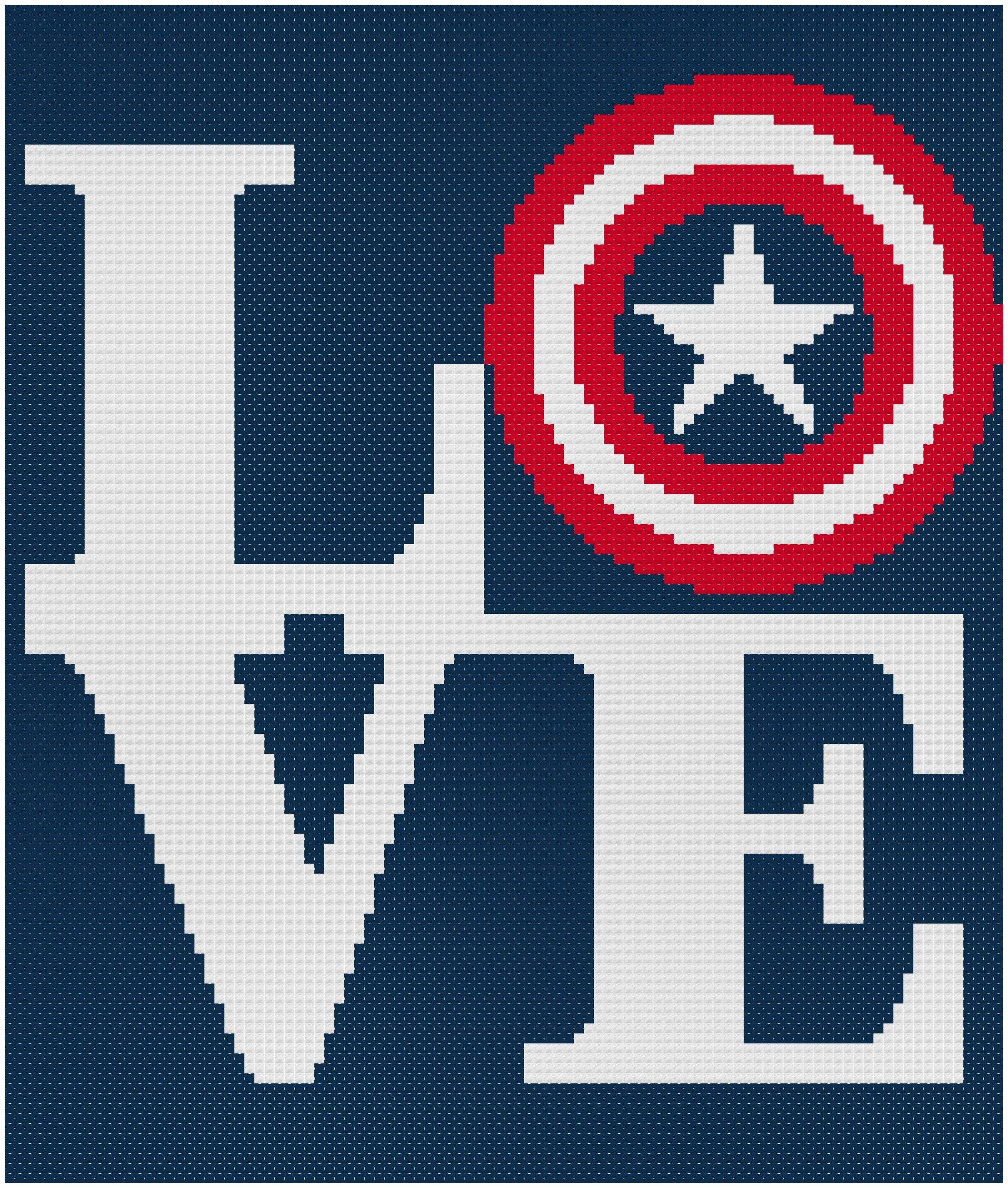Captain America Shield Cross Stitch Pattern Avengers Cross Chart