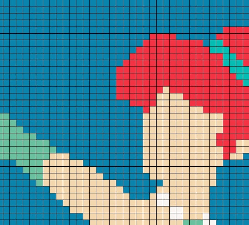 Ariel Cross Stitch Disney Cross Stitch Disney Princess Disney Etsy