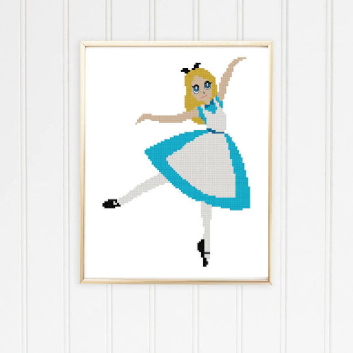 Alice in Wonderland Cross Stitch Pattern Disney Cross Stitch Etsy