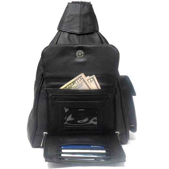 backpack purse with built in wallet