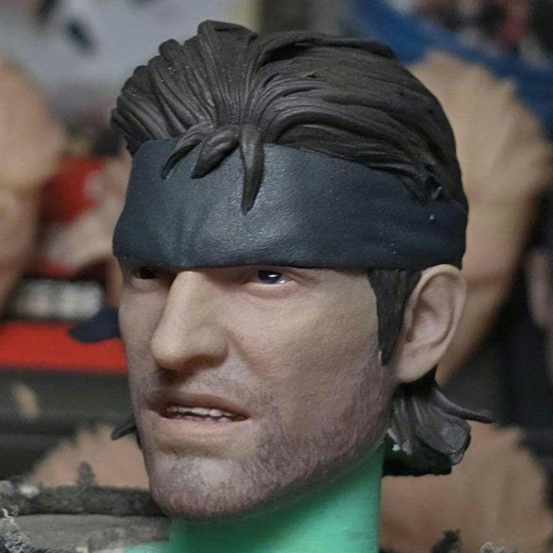 Box Solid Figure Solid Snake Custom Figure - Etsy
