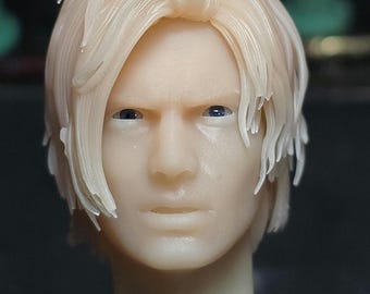 UNBEMALTER Custom 1/6 Kopf - Leon RE9 requiem mit Realistischen Rollaugen