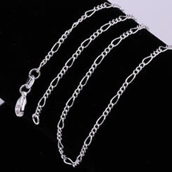 925 sterling silver 30 2mm figaro chain