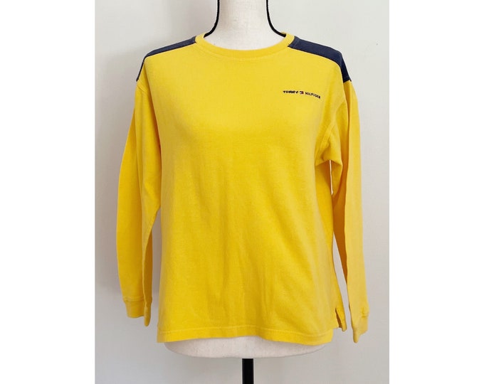 Vintage Y2K | Tommy Hilfiger Waffle Knit Long Sleeve T-shirt