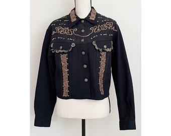 Vintage 1990s | Embellished Denim Jacket