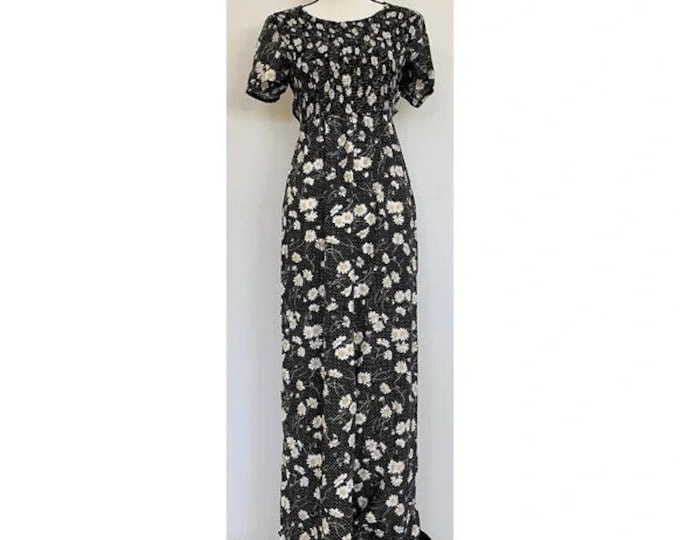 Vintage 1990s | Daisy Polka Dot Jumpsuit