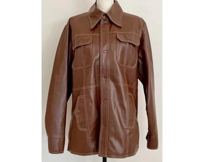 Vintage 1970s | Faux Leather Jacket
