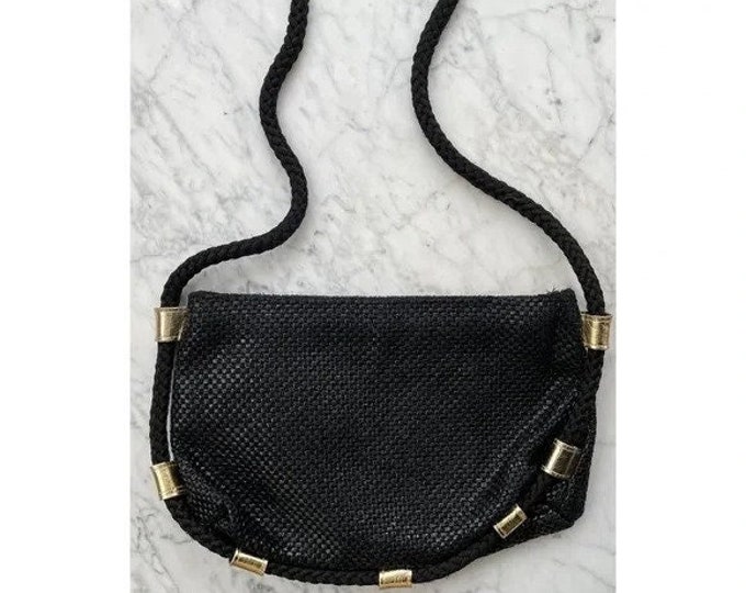 Vintage 1980s | Woven Shoulder Bag Purse